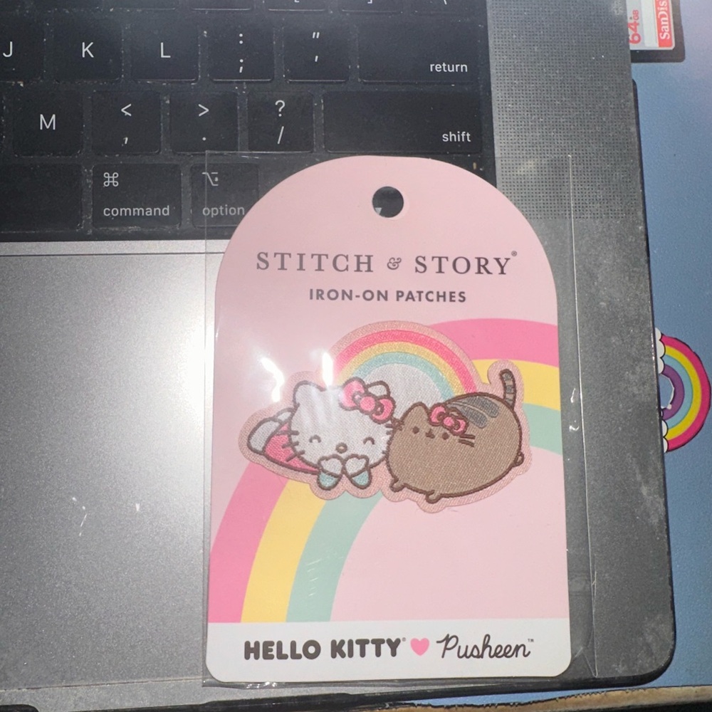Pusheen Iron-On Patch Set - Pink, Brown, White